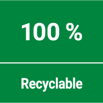 100% recyclable icon